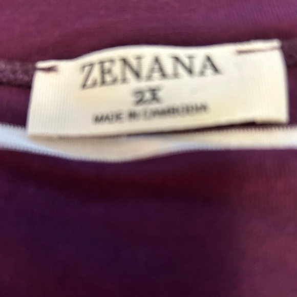 Cute purple and white stripped top💜 - Picture 2 of 2